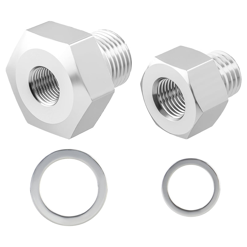 Oil Pressure Coolant Temp Gauge Fitting Adapter Compatible with LS1 4.8 5.3 6.0 Swap M12 M16