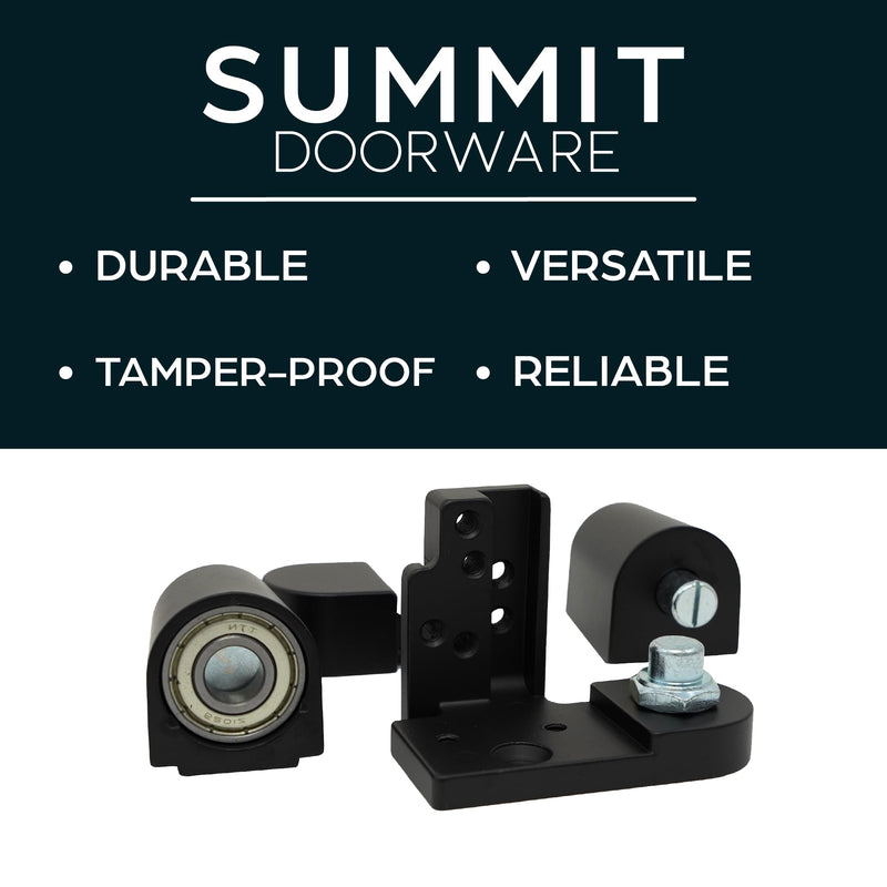 Summit Doorware Kawneer Pivot Door Hinge Set | Top and Bottom Set | Duronotic Finish | Right or Left Hand Options | Heavy Duty Commercial Door Hardware for Storefront Doors Left Hand Duronotic