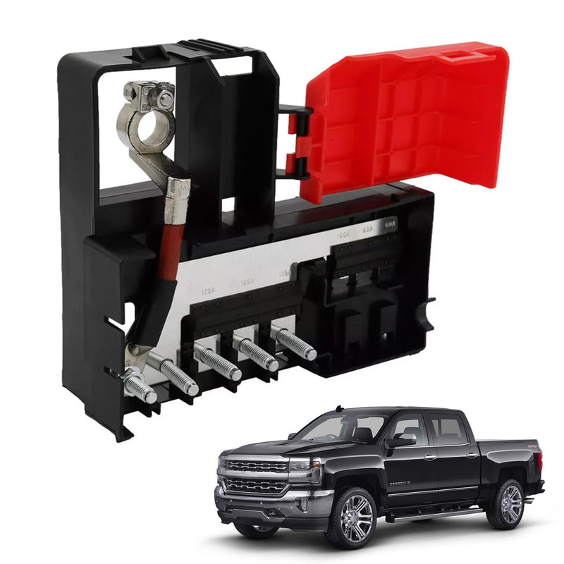 Fuse Box Battery Terminal with Cover Compatible with 2014-2016 Chevy Silverado, GMC Sierra, 2015-2020 Escalade, GMC Yukon, Chevy Suburban, Chevy Tahoe Fuse Box, OE Replace# 84354716 22985570 For Silverado/Sierra/Tahoe/Yukon/Escalade
