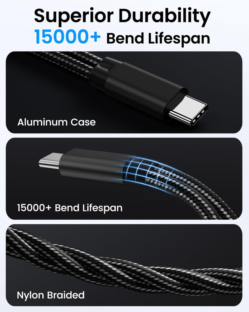 2 Pack USB C to 3.5mm Headphone and Charger Adapter, 2 in 1 Hi-Res 32bit/384kHz Aux to USB C with Safe PD 60W Fast Charging Dongle Cable for iPhone 17/16, Galaxy S26/S25, Google Pixel 10/9, and more Black-2 Pack