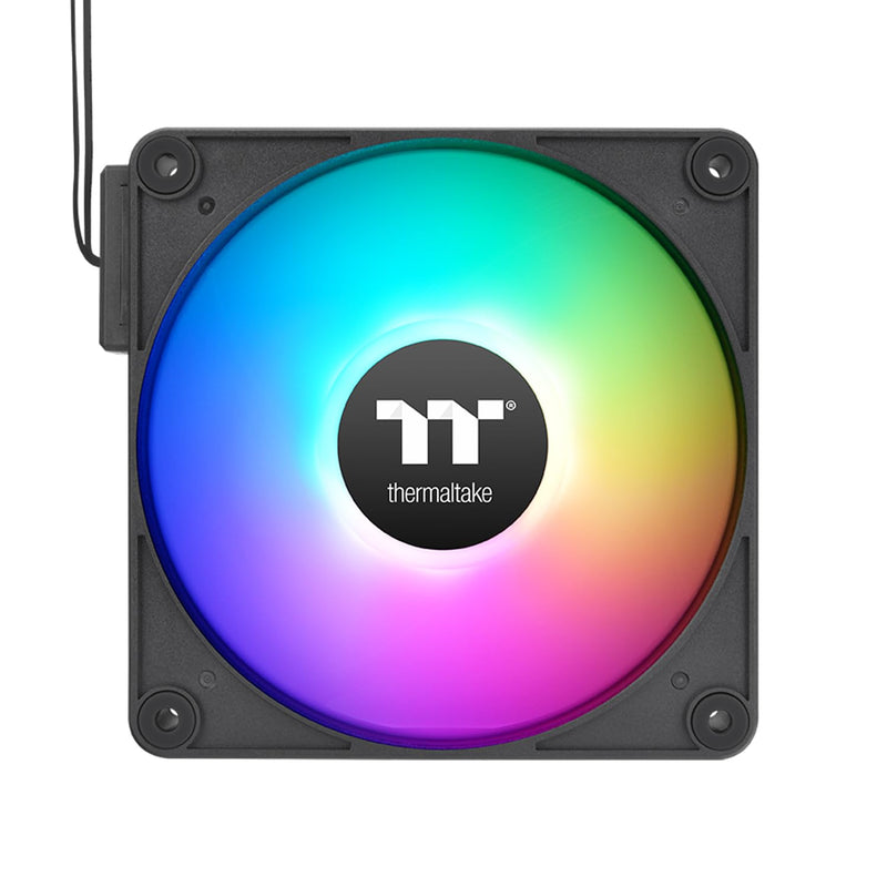 Thermaltake CT120 EX ARGB Reverse PC Cooling Fan (3-Fan Pack), Magnetic Connection, 5V Motherboard Sync, 16.8 Million Colors 9 Addressable LEDs, 120 mm Case/Radiator Fan, CL-F192-PL12SW-A Black 120mm