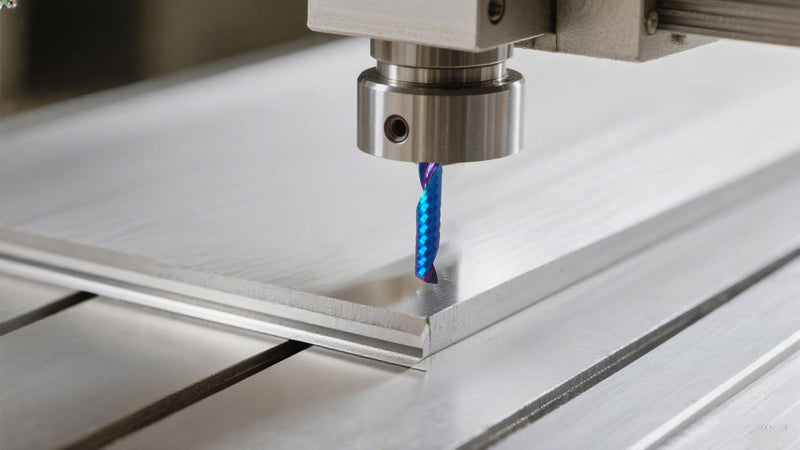 O Single Flute Upcut Spiral End Mill CNC Router Bit with NACO Coating for Acrylic Plastic Cutting with Mirror Finish (1, 1/4Dx 1-1/2 CH x 1/4 SHK x3L) UT06