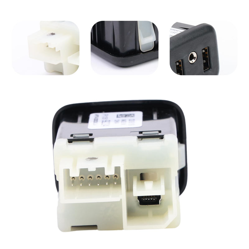 13519224 USB Port, AUX Interface Jack Compatible with Chevy Buick Cadillac GMC New Cruze Equinox Camaro New Lacrosse Verano Envision GL8S Velite5 Enclave