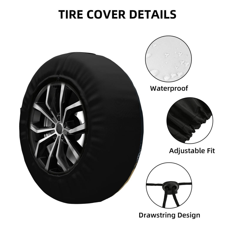 Spare Tire Cover Mountains Nature Sunset Scenery Wheel Covers Weatherproof Universal Wheel Protectors for Rv SUV Camper Travel Trailer 14 Inch Mountains 3
