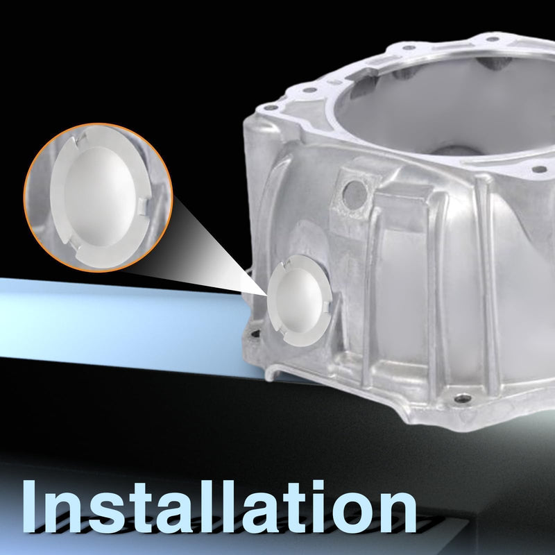 62MM Transmission Bell Housing Inspection Cover, Bellhousing Cap, Automatic Transmission Torque Converter Housing Plug Compatible with Buick Cadillac Chevrolet Hummer Replace#: 24205900
