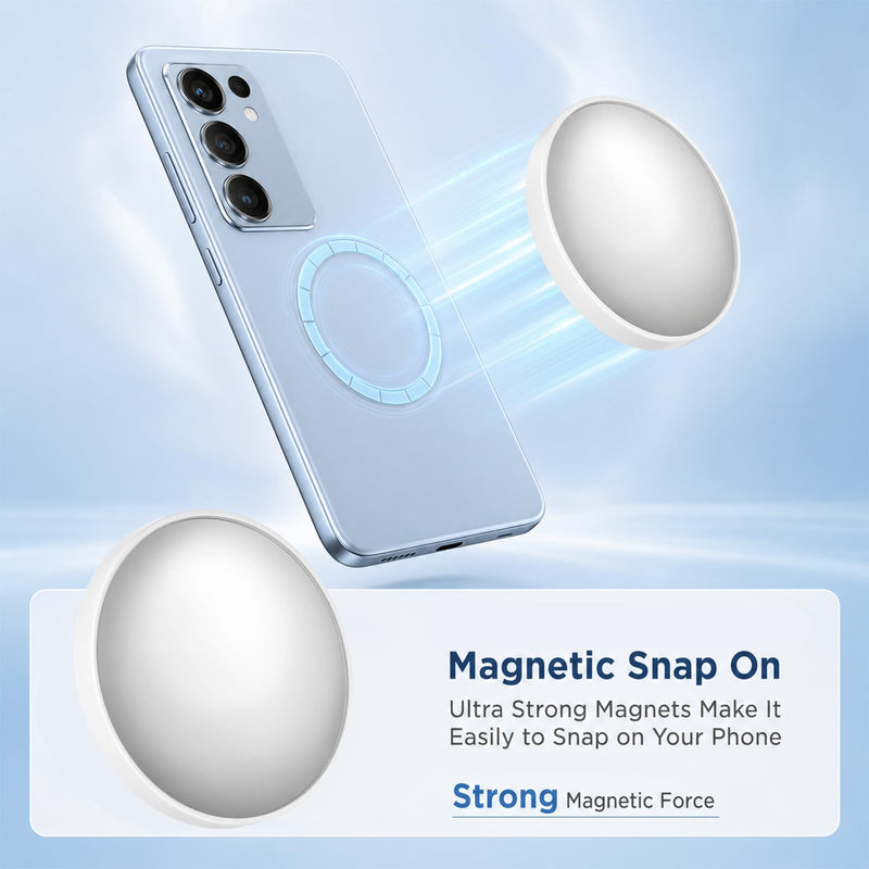 2.2 Inch Magnetic Selfie Mirror for Back Camera Slim Phone Convex Mirror Compatible with Magnetic Phone Case Wide Angle Selfies-Mirror for Vlogging Streaming Photography