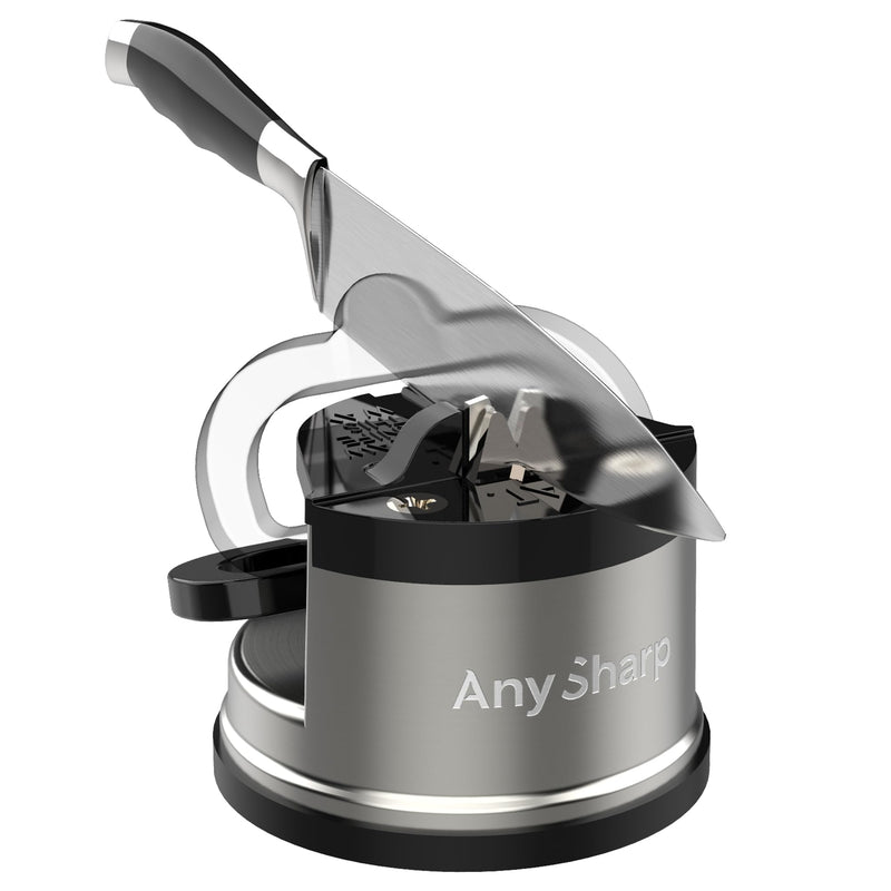 AnySharp Pro Knife Sharpener, Metal Silver