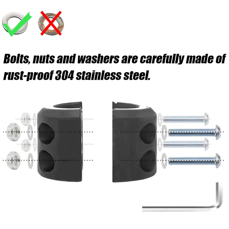 Car Rubber Winch Stopper for ATV UTV Truck, Cable Saver Hook Stopper Line for Synthetic Rope, Bump Shock Saver Dampener with Stainless Steel Screw and Nut, Quick Installation Tool (Red) Red