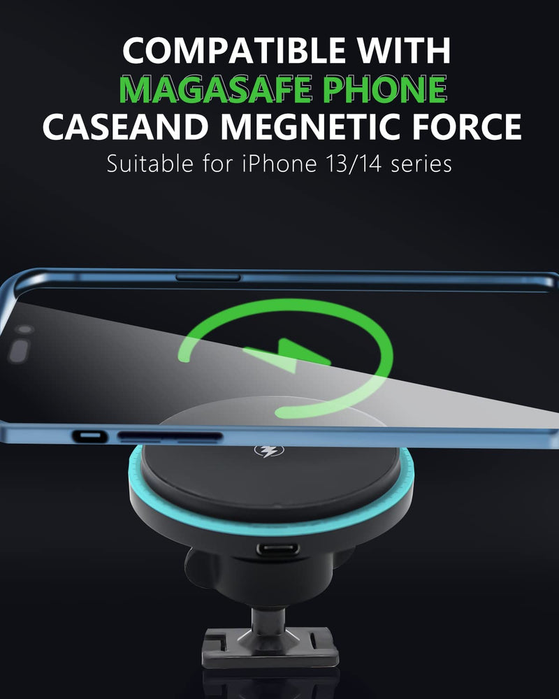 BEHAVE Wireless Charging Mount for Mazda CX-5,Magnetic Phone Holder for CX-5 2017-2024,Compatible with Magsafe Case iPhone 14/13 and All Phones fit for MagSafe Case