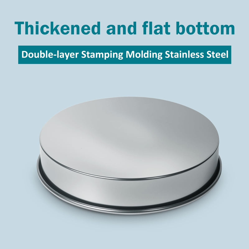 Lab Sieves Pan with Lid,LVDALAB All 304 Stainless Steel Test Sieve, Sample Test Sieves for Industrial Laboratory, 20cm/8'' Dia, 4cm/1.57'' Height 20cm/8''+Sieve Pan and Cover