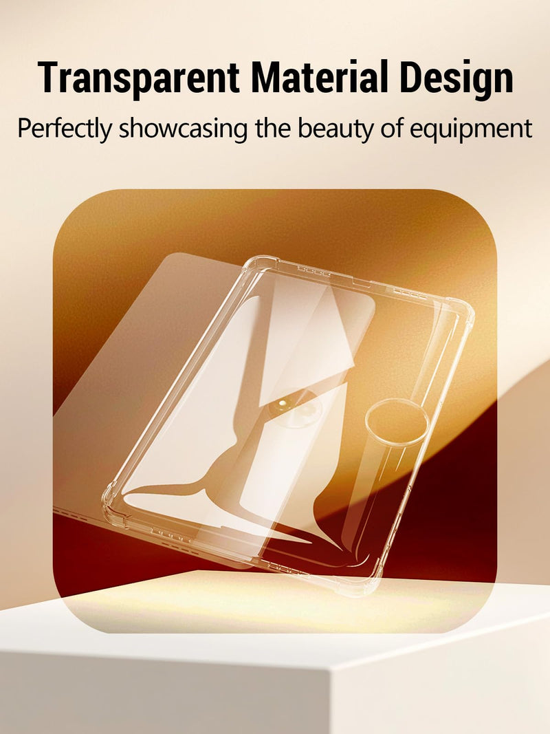 Clear Case for TCL TAB A1 Plus Tablet 12.2 Inch | 9445X Flexible TPU Shockproof Protective Cover with Airbag, Lightweight (Transparent) 12.2 inch (9445X)
