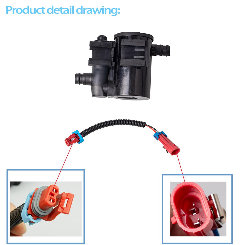 Vapor Canister Purge Valve Solenoid Compatible with Chevrolet Silverado 1500 2500 3500 HD Classic GMC Sierra 1500 2500 3500 HD Classic 2004-2010# CVS34 911-237 10357992 19207763 214-2082