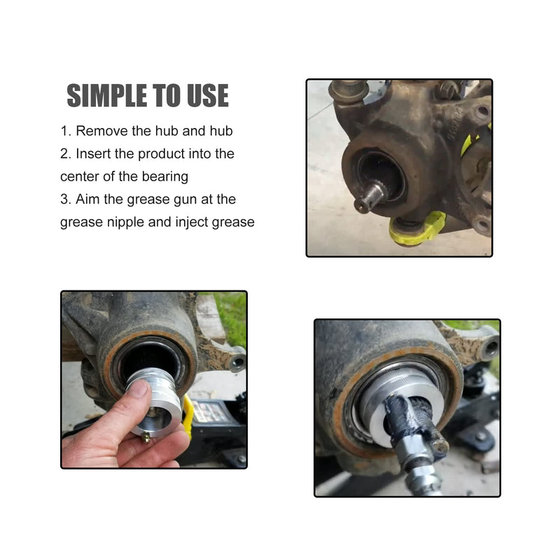 4Pcs Upgrade Wheel Bearing Greaser Tools Compatible with Ranger 800 900 XP1000 and Most UTV ATV Polaris Can-Am Maverick X3 Bearings w/Inner Dimension of 35mm+39mm+40mm+ 44mm