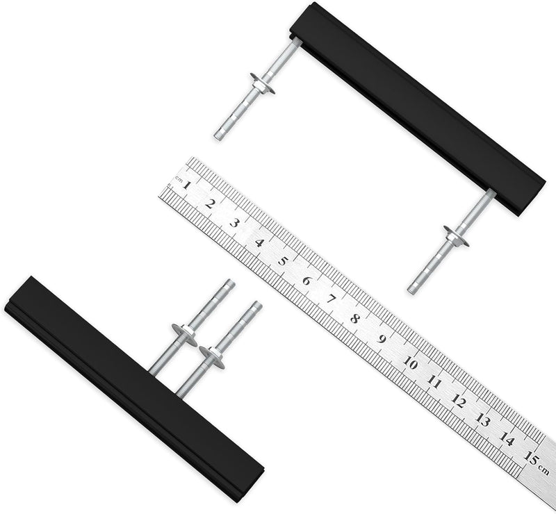 Peaha 10 Pack Adjustable Black Cabinet Pulls (25-102mm) Hole Distance Drawer Pulls, Adjustable Cabinet Pulls for Kitchen Cabinets 25-102mm