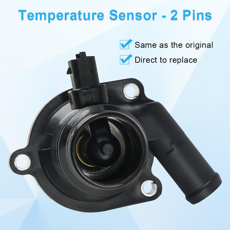 55565336 Engine Coolant Thermostat Housing Assembly Compatible with 2011-2016 Chevy Cruze Limited 1.4L Replace OEM 55565336 55579010 902-808