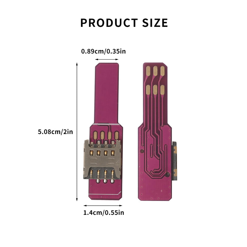 Nano Sim to Micro Sim Card Adapter Expander Test Board PCB Circuit Board Card Reader 2pcs