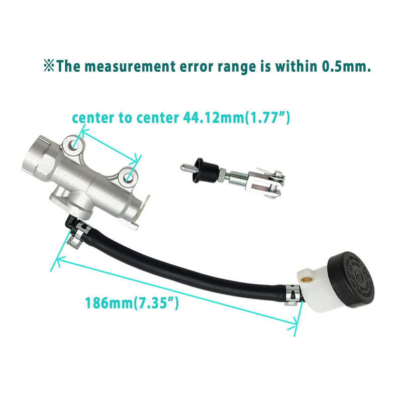 QYMOTO KT196 Brake Master Cylinder for Coleman 196cc 200GK Go Kart Brake Pump