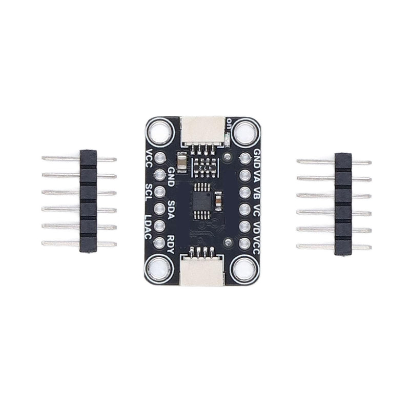 4 Way Digital Analog Converter Quad DAC Board MCP4728 EEPROM Stemma QT Qwiic I2C 4 Channels 12-Bit 2.7V-5.5V PCB Mount,Analog to Digital Converter Amplifier High Precision Converter Development Board