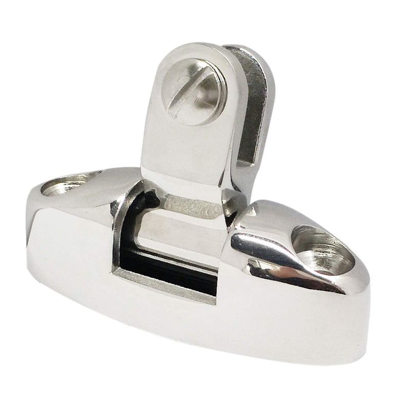 NRC&XRC Pair of Marine Grade 316 Stainless Steel Boat Bimini Top Deck Hinge Swivel Mount
