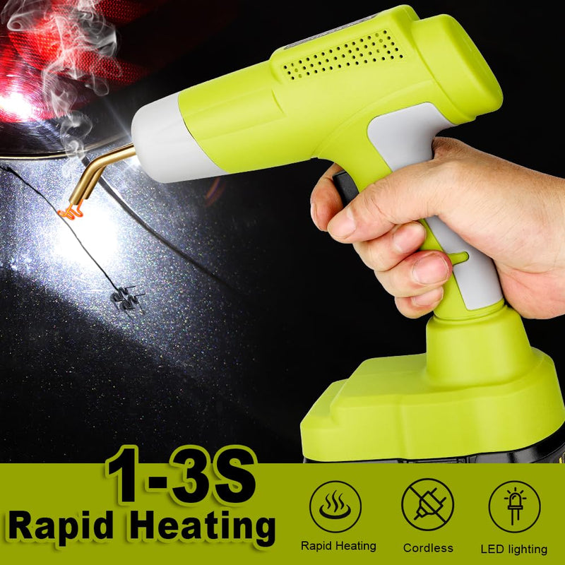Choerinton Plastic Welder Compatible with Ryobi 18V Battery, with 600PCS Staples, Pure Copper Transformer, Rapid Heating, Plastic Welding Kit for Car Bumper, Dashboard & Repair(No Battery) For Ryobi Battery