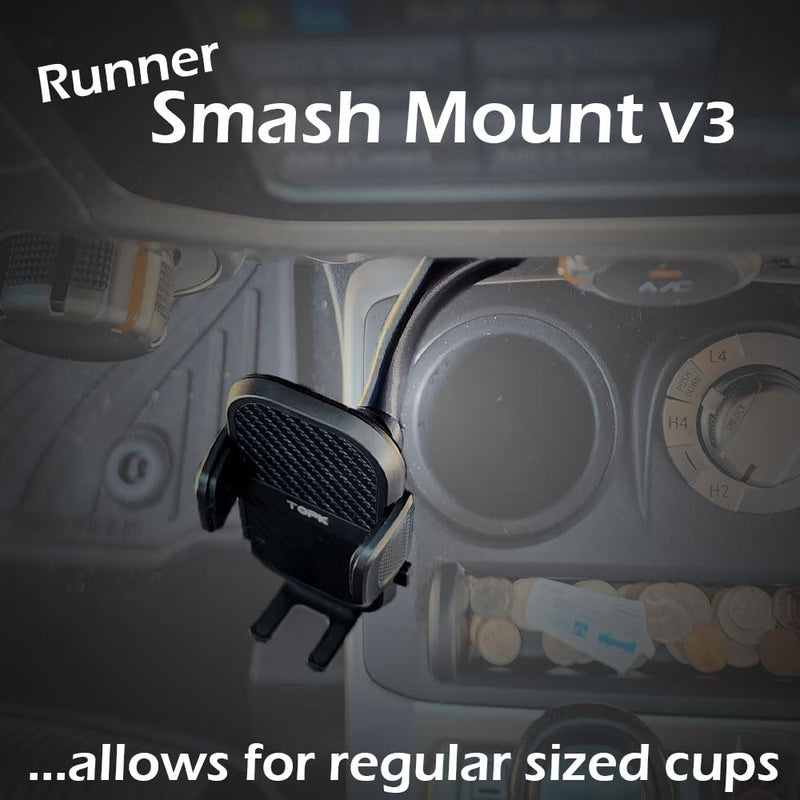 The Runner Smash Mount V3 5th Gen 4Runner Phone Mount w/Basic Phone Holder Smash Mount w/ basic phone holder