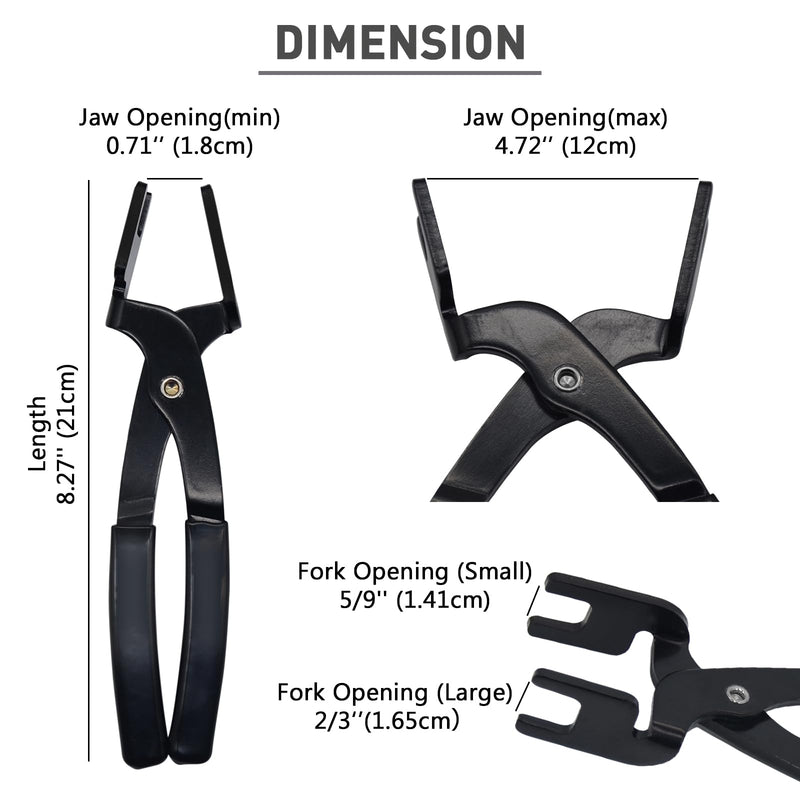 Fuel and AC Line Disconnect Plier, 37300 Fuel Line Connector Removal Tool for Replacing Fuel Filters, Quick Disconnect Tool Plier