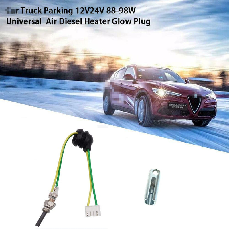 Glow Plug,12V Air Diesel Parking Heater Part with Removal Fitting Tool for Eberspacher Espar Airtronic Heater D2 D4 D4S 252069011300 and Other Aerial Parking heaters