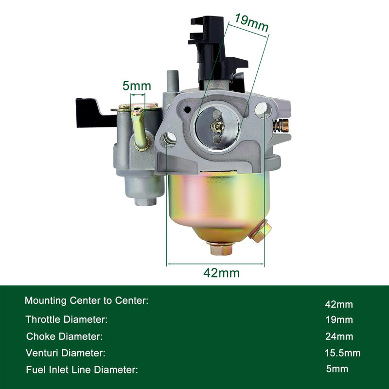 GX200 GX160 Carburetor for Honda GX 160 GX 200 5.5HP 6.5 HP Engine Replaces 16100-ZH8-W61 16100-ZE1-814 16100-ZE1-825 Honda GX 200 Carburetor