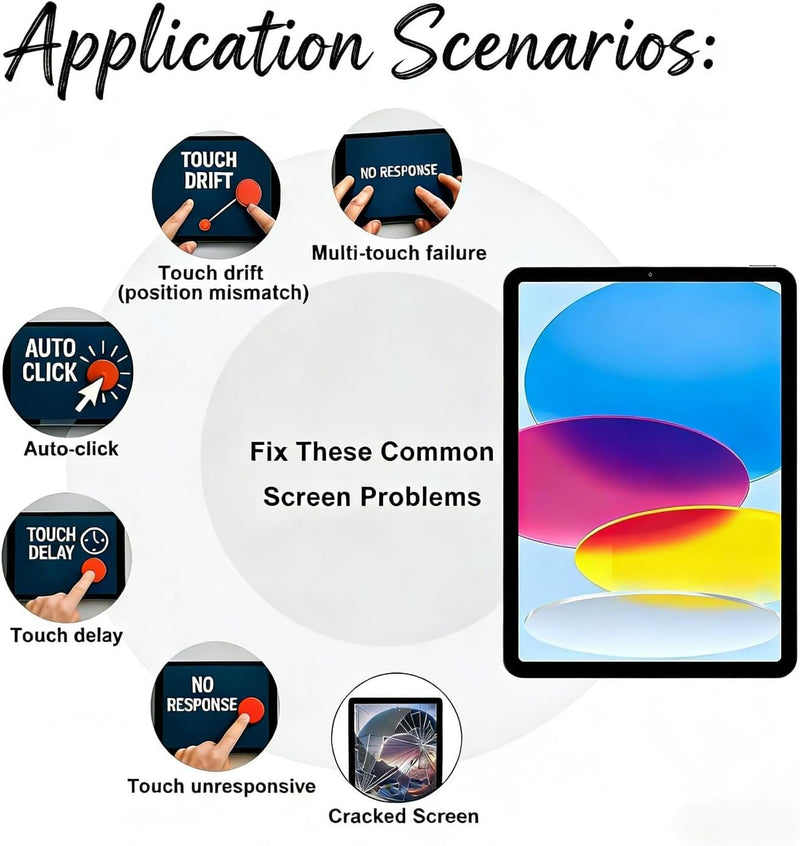 for iPad 10 (10th Generation) || iPad (A16) A2696 A2757 A3354 A3355 Screen Replacement Digitizer,for iPad 10th Gen (2022) 10.9 Inch || iPad A16 (2025) 11 inch Digitizer[NO LCD,Not for Pro/Air Model]