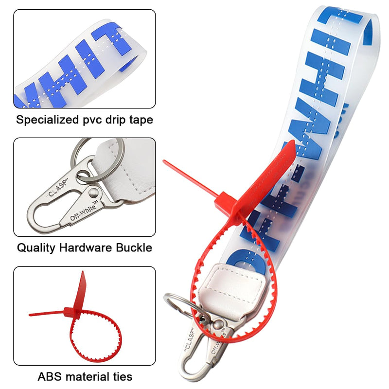 maxin Classic Pvc Keychain Fashion Keychains Lanyard,Compatible Wristlet Strap for Key,key accessorie,Wristlet Keychain for Women & Men(Blue) Blue