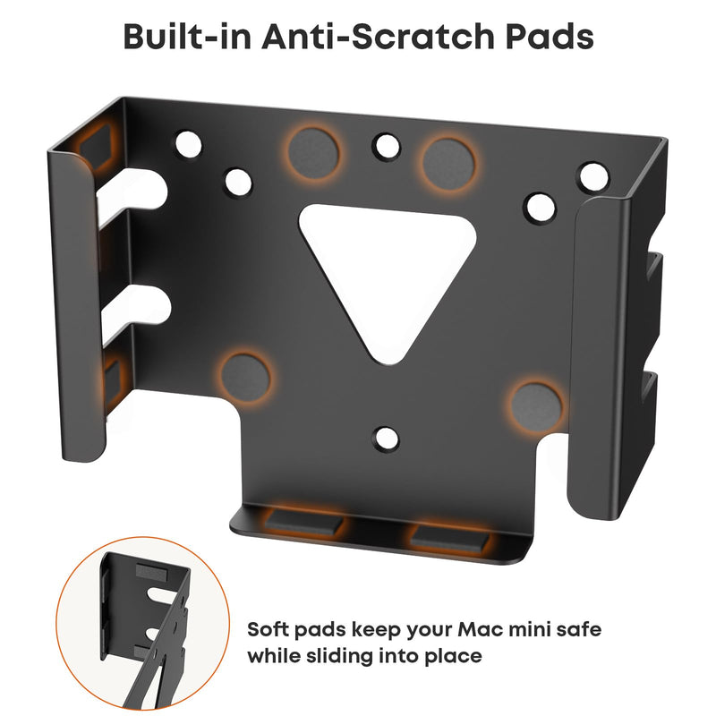 PUTORSEN Mount for Mac mini M4/M4 Pro 2024, Under Desk & VESA Mount Holder