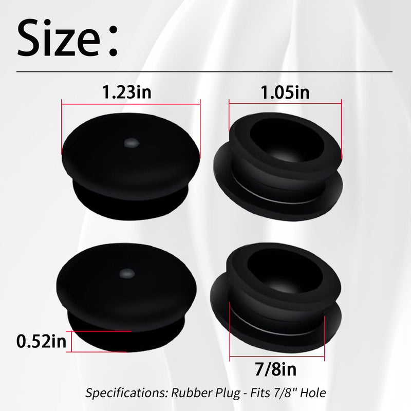 4PCS Oil Cap Plug (Fits 7/8" Hole) Compatible with Dexter Trailer Axle Oil Caps,for Dexter Oil Cap kit (RG04-230 and RG04-270) for Dexter Oil Cap (27-35, 27-36, and 27-37)(4) 4