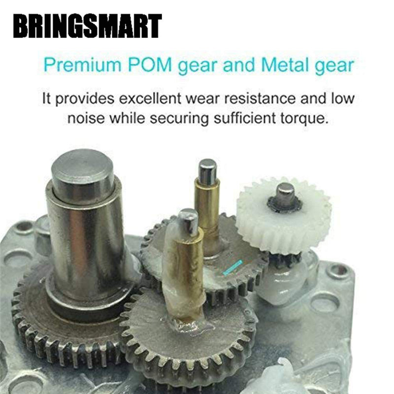 BRINGSMART 12V 160rpm DC Worm Gear Motor 10kg.cm Self-Locking Engine Reversed Mini Turbine Geared Motor for DIY Robot Rotating Table Door Lock Curtain Machine (12V 160rpm) 1