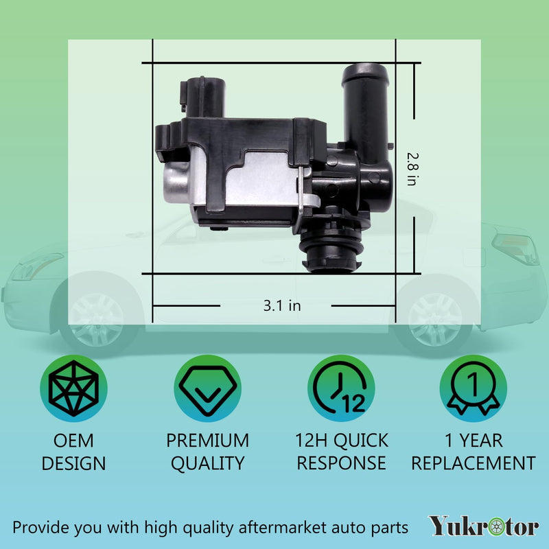 Vapor Canister Vent Valve 14935-JF00A Vent Control Solenoid Compatible with 2010-2025 Nissan Altima Maxima Murano Rogue Sentra Versa Infiniti G37 Q50 Q60 Q70 Replaces OE# 911-504 K5T45786
