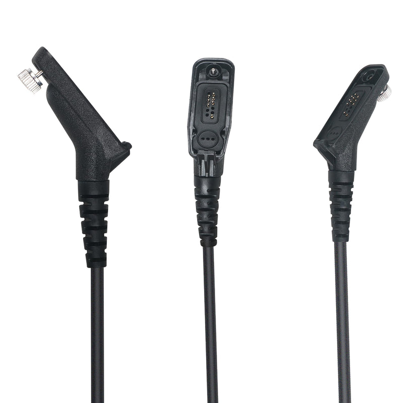 APX 6000 Earpiece for Motorola Radios, 1 Pack D-Shape Two Way Radio Headset | Walkie Talkies Ear Piece with PTT Mic Multi-Pin Connector for APX 8000 7000 4000 XPR 7550e 7350e D Shape