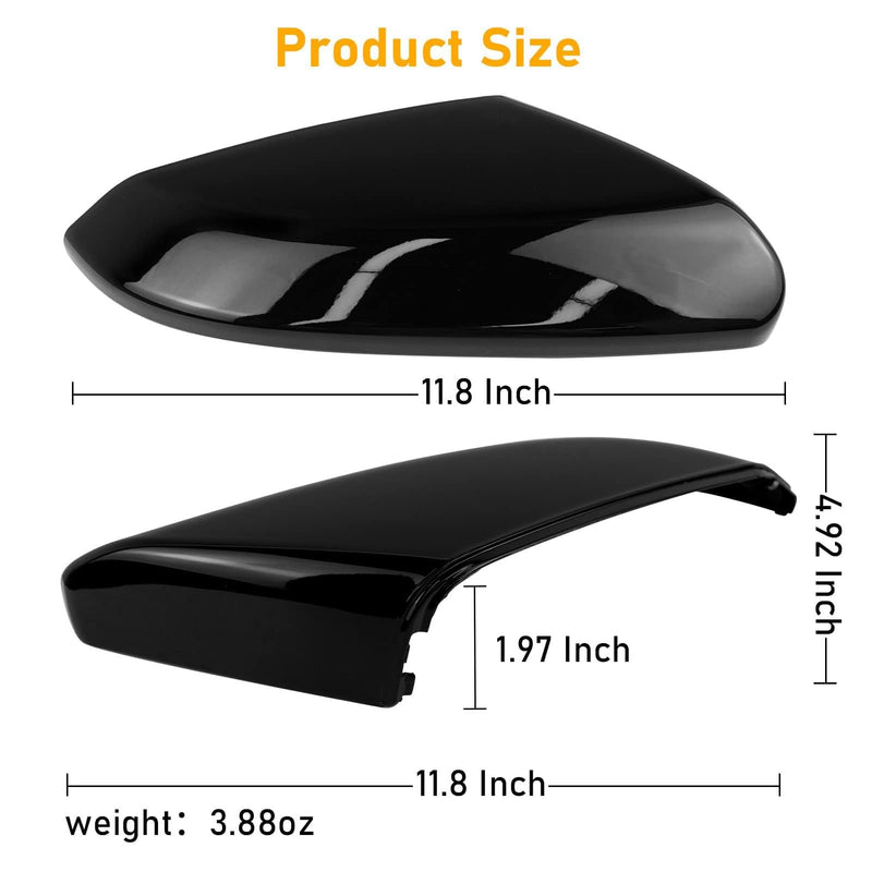 Moonlinks Compatible with 2016-2021 Honda Civic Passenger Side Mirror Cover,Glossy Black for 10th Gen Civic,2019-2022 Insight,RH Side Door Rearview Mirror Cap Trim(1PC) 10th-Right Black