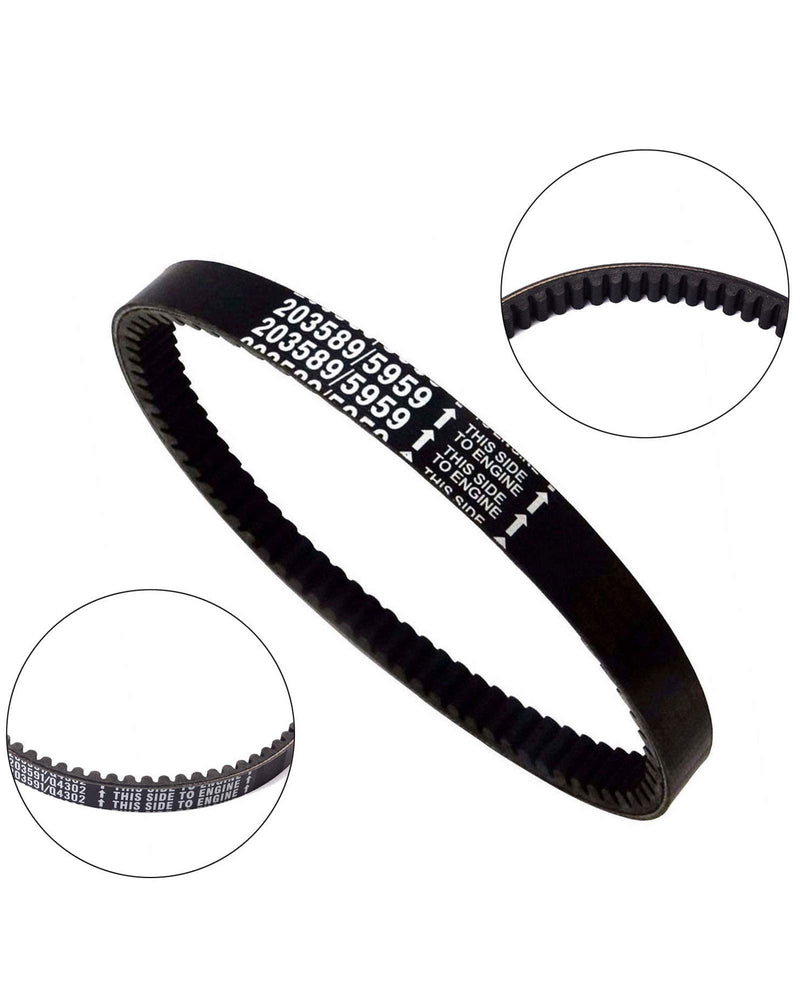 BLACKHORSE-RACING 3pcs 30 Series Go Kart Drive Belt Replaces Manco 5959 / Comet 203589