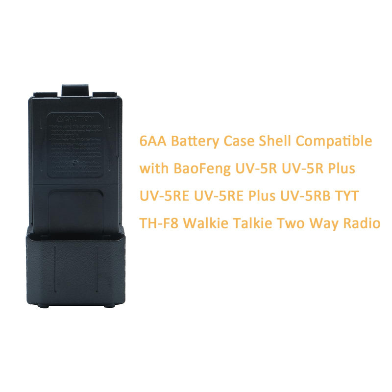 6AA Battery Case Shell Compatible with BaoFeng UV-5R UV-5RPlus 2PCS