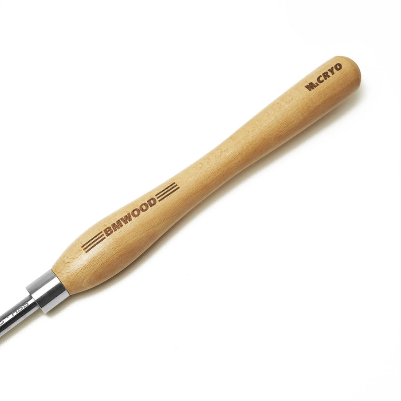 Cryo M2 HSS Bowl Gouge 1/4" Bowl Gouge (3/8" dia.) with 12-1/2" Beech Handle for Woodturning Chisels.