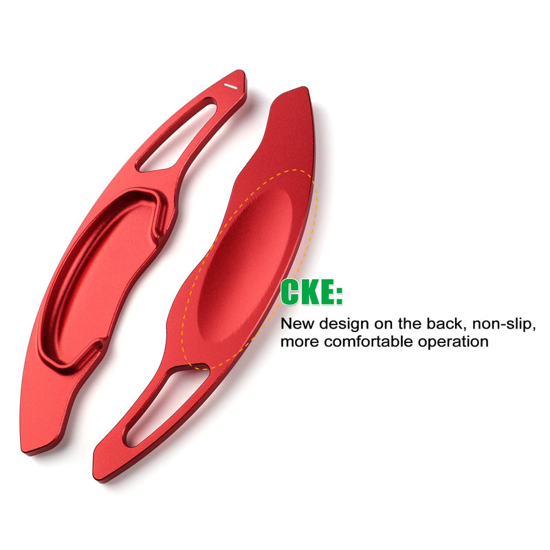 CKE 2pcs Compatible with Honda Civic CR-V Accord Pilot 2026 2025 2024 2023 Accessories Car Paddle Shifter Extension Interior Shift Cover Trims -Red For Civic 2022-2026/ CRV Accord Pilot 2023-2026 Red
