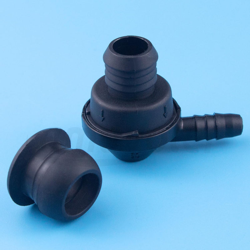 Power Brake Booster Vacuum Check Valve with Grommet Fit for AUDI A1 A3 S3 8P VW Beetle Caddy 2k Golf 5 6 Jetta sportwagen Polo EOS Touran.OEM#:34331161300,030103175B.