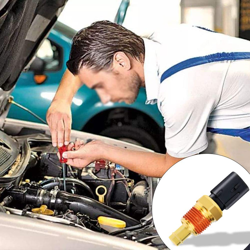 HAOBO Engine Coolant Temperature Sensor, Water Temperature Sensor, Coolant Temp Sensors 5149077AB Compatible with Dodge Charger Durango Ram 1500 2500 3500 Jeep Wrangler Chrysler Town & Country