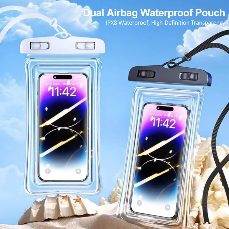 Waterproof Cellphone Dry Bag, Crossbody Lanyard Phone Pouch, for Daily Use | great for beach vacations, cruises, pool parties, kayaking, fishing, and other water activities – a must-have travel.