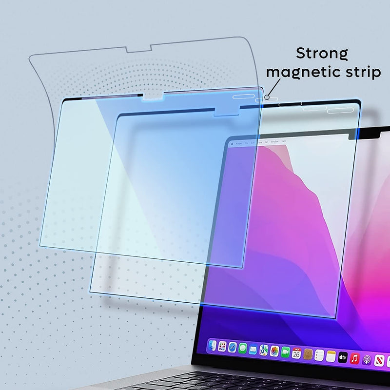 EZ-Pro Screen Protector Anti-Blue Light Magnetic Screen Protector for 13-inch MacBook Air (M2 Chip, 2022-2023) - Guards Against Glare and Fingerprints Compatible with 13 inch Macbook Air M2 Chip