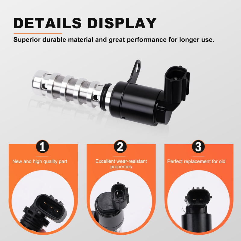 VVT Solenoid Intake & Exhaust Compatible with Hyundai/Kia Camshaft & Crankshaft Position Sensor Kit Fit for Santa Fe/Sonata/Optima 2011-2015 2.0L/2.4L Replace# 24375-2G500 243552G500