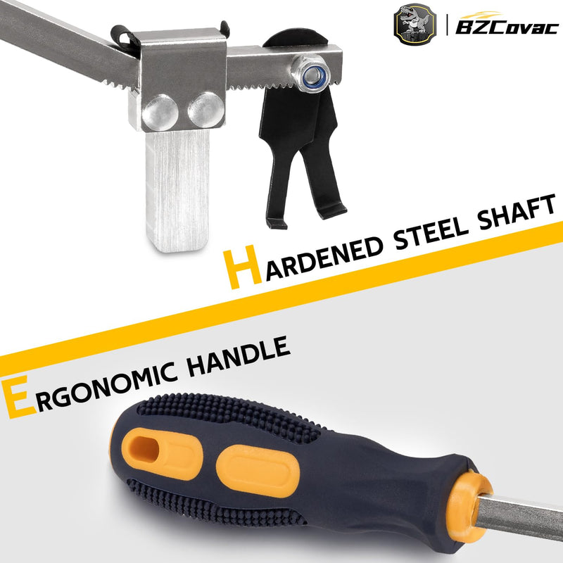 Shaft Type Seal Puller, Universal Seal Removal Tool for Camshaft and Crankshaft Seals with Adjustable Locking Fulcrum