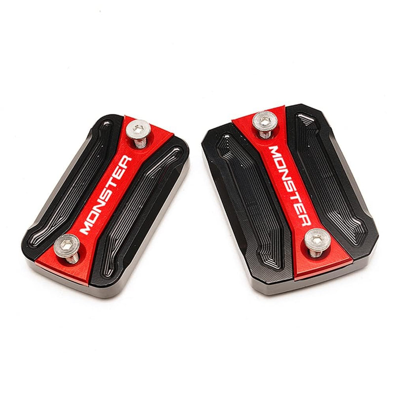 MOWOK Motorcycle Front Brake Cylinder Fluid Reservoir Cover For Ducati Monster 696 Monster 795 Monster 796 Monster 821 Accessories (Red) Red