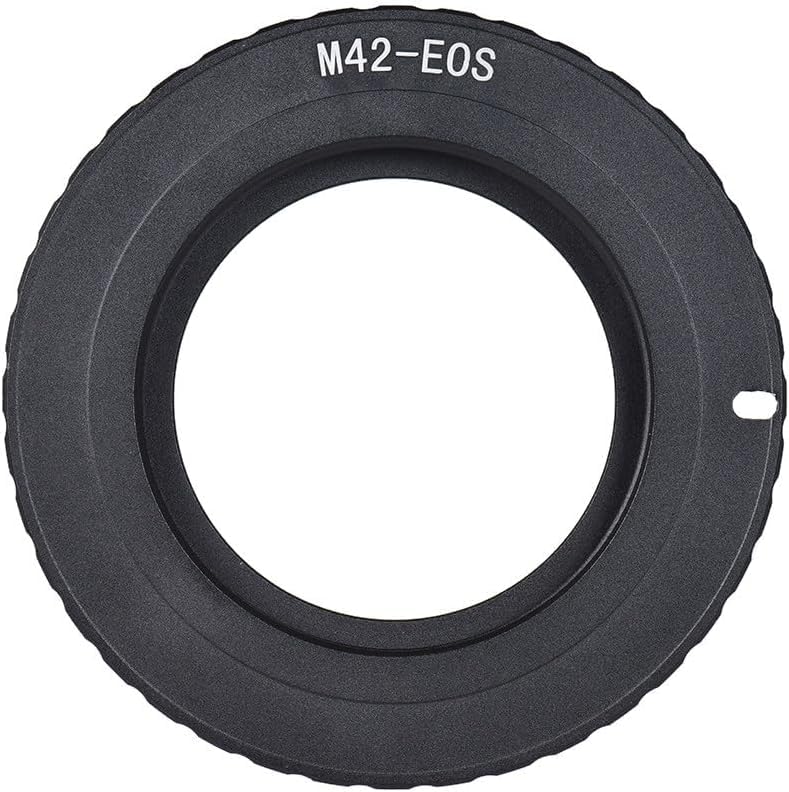 M42-EOS Lens Mount Adapter Ring with 9th Gen AF Confirm Chip, M42 42mm Screw Mount Lens to EF/EF-S Mount Camera for Canon EOS 5D Mark III/II, 5D3, 5D2 6D, 7D, 60D, 70D, 77D DSLR Cameras
