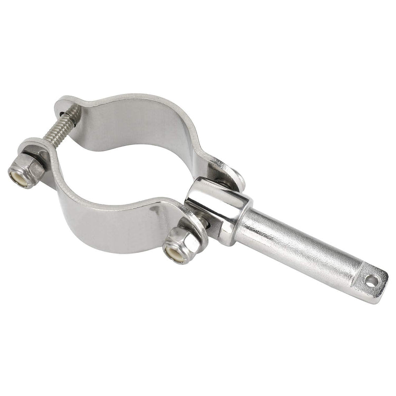 NovelBee 2 Pack of 316 Stainless Steel Clamp on Oarlocks or Rowlocks,1-5/8" Tube ;5.3" Length