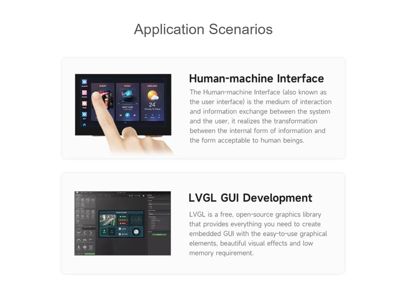 waveshare ESP32-S3 4.3inch Capacitive Touch LCD Development Board with 2.4GHz WiFi and BLE 5 Support,32-bit LX7 Dual-core ProcessorOnboard CAN, RS485, I2C Interface
